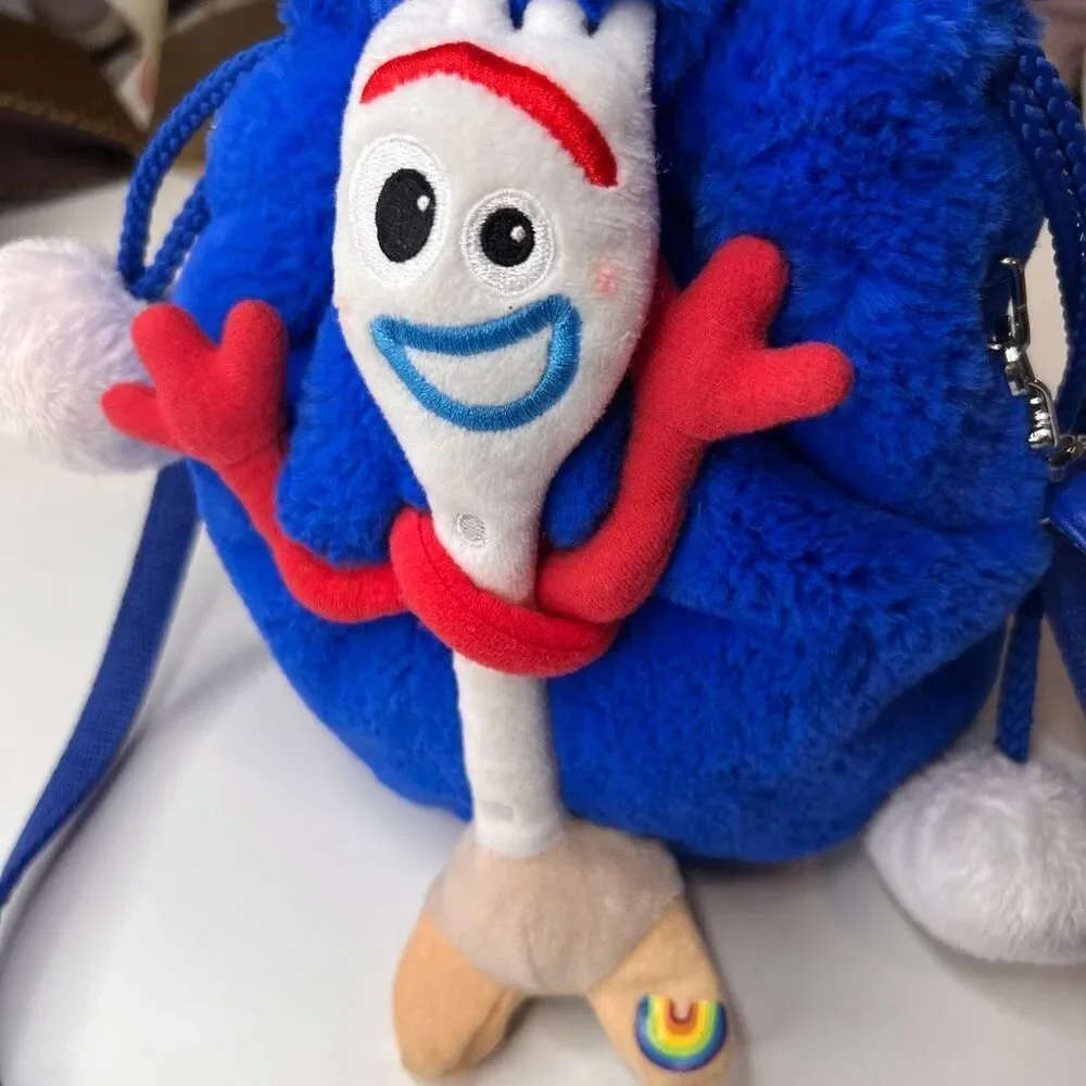 Disney Parks Toy Story 4 Forky plush crossbody bag